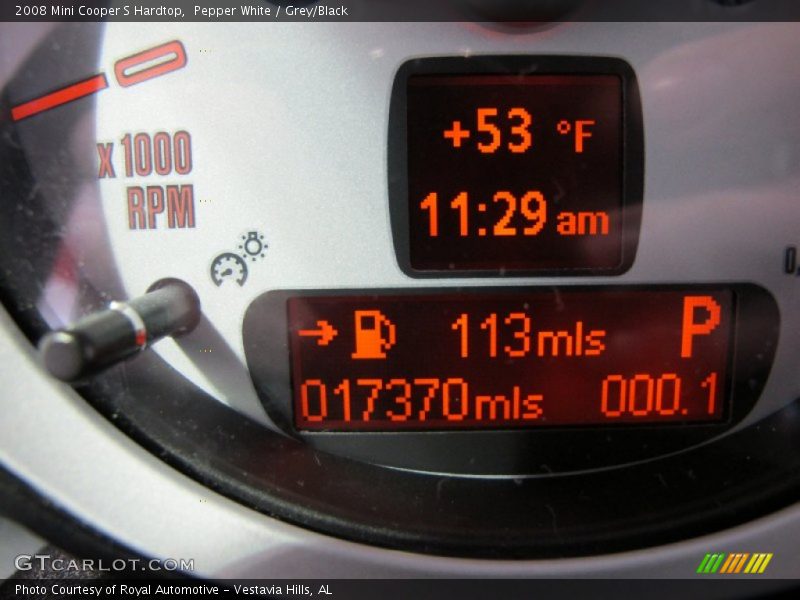 Pepper White / Grey/Black 2008 Mini Cooper S Hardtop