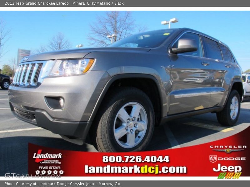 Mineral Gray Metallic / Black 2012 Jeep Grand Cherokee Laredo