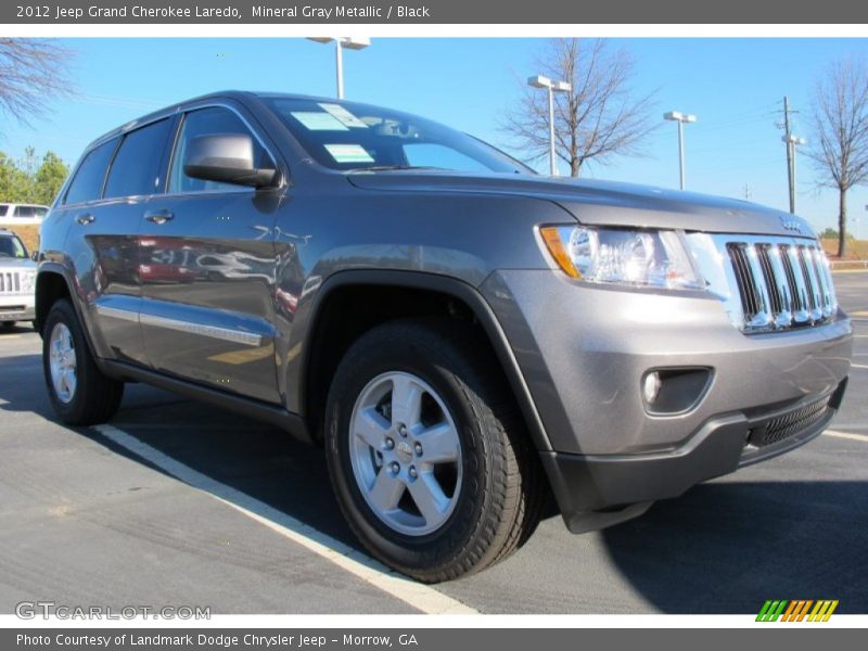Mineral Gray Metallic / Black 2012 Jeep Grand Cherokee Laredo