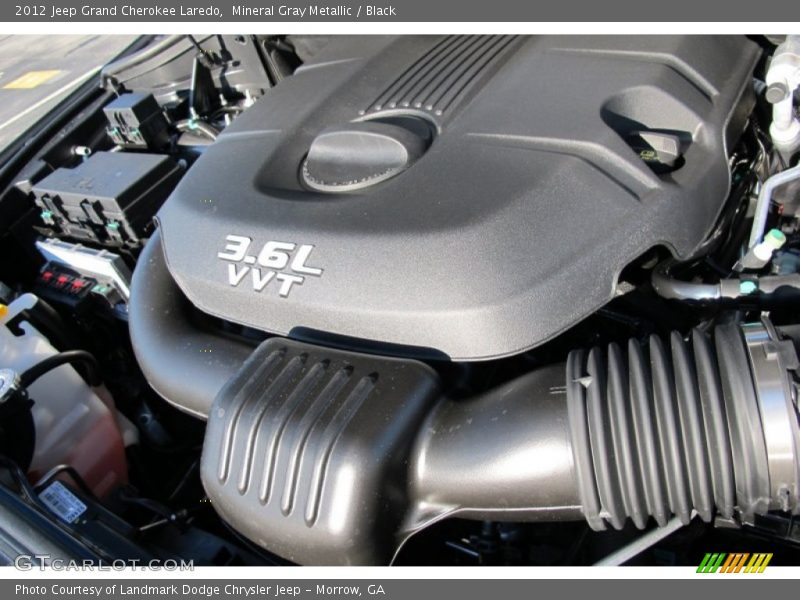 Mineral Gray Metallic / Black 2012 Jeep Grand Cherokee Laredo