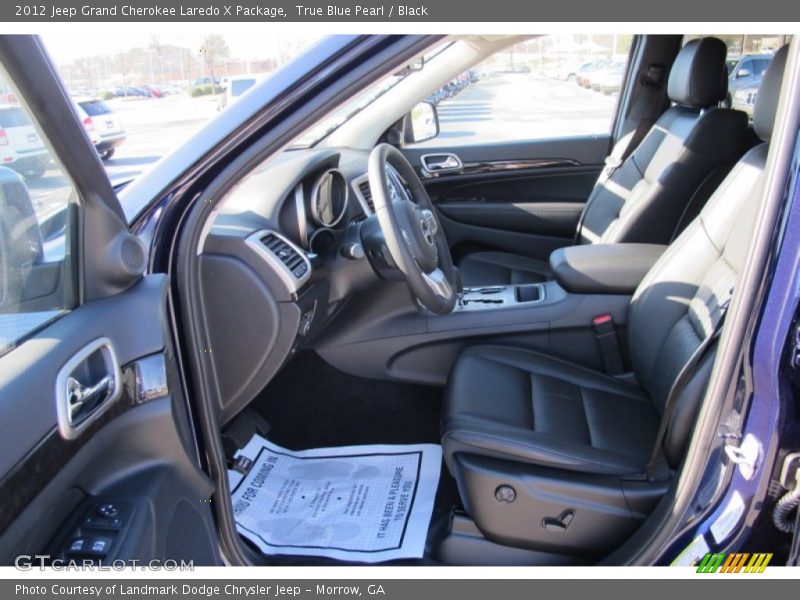 True Blue Pearl / Black 2012 Jeep Grand Cherokee Laredo X Package