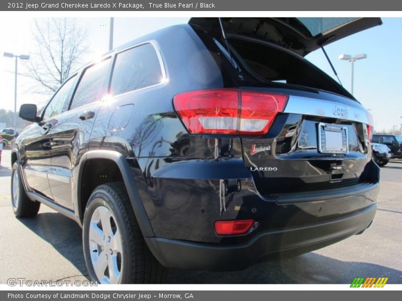 True Blue Pearl / Black 2012 Jeep Grand Cherokee Laredo X Package