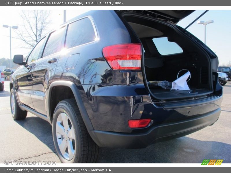 True Blue Pearl / Black 2012 Jeep Grand Cherokee Laredo X Package
