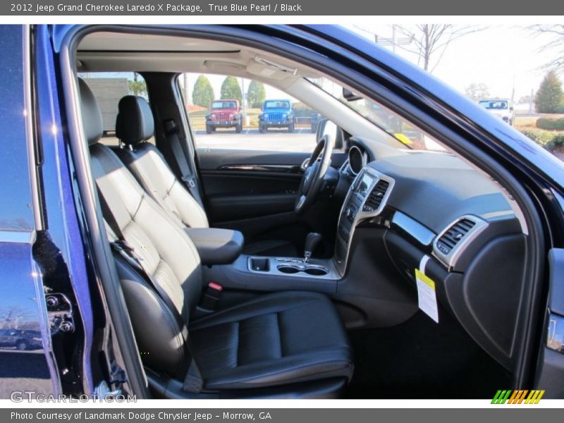 True Blue Pearl / Black 2012 Jeep Grand Cherokee Laredo X Package