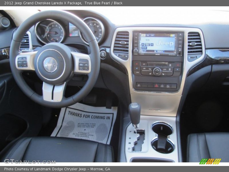 True Blue Pearl / Black 2012 Jeep Grand Cherokee Laredo X Package