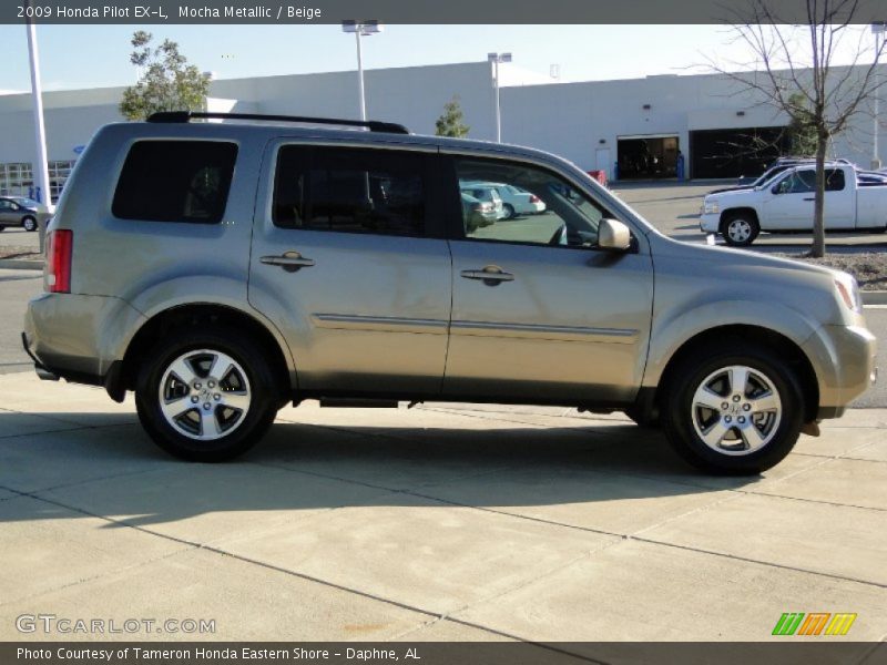 Mocha Metallic / Beige 2009 Honda Pilot EX-L