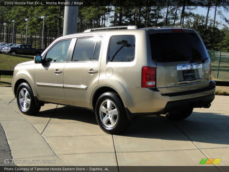 Mocha Metallic / Beige 2009 Honda Pilot EX-L