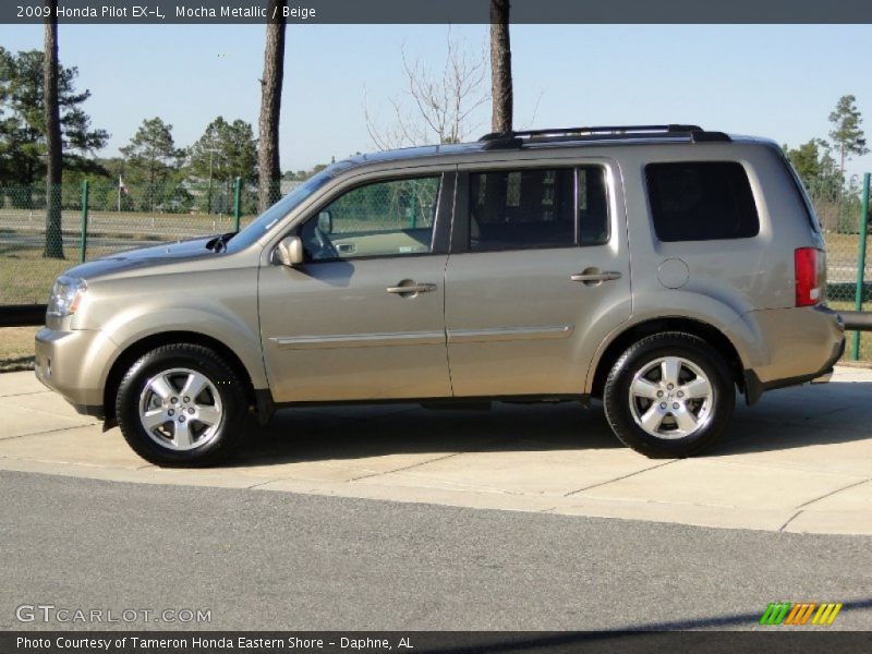 Mocha Metallic / Beige 2009 Honda Pilot EX-L