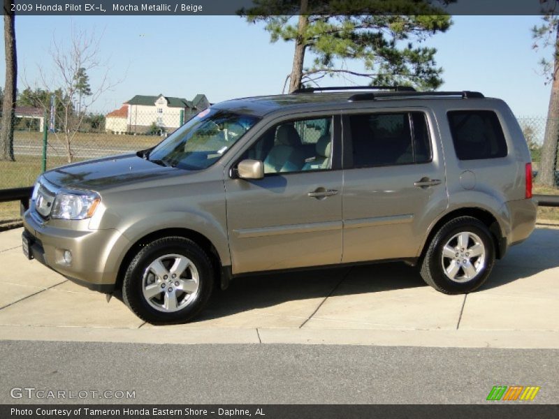 Mocha Metallic / Beige 2009 Honda Pilot EX-L