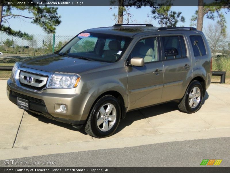 Mocha Metallic / Beige 2009 Honda Pilot EX-L