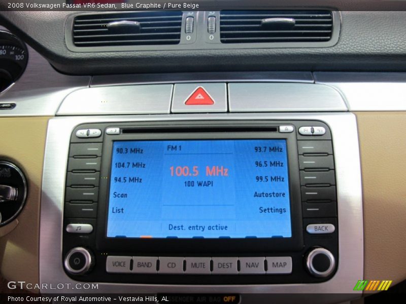 Blue Graphite / Pure Beige 2008 Volkswagen Passat VR6 Sedan