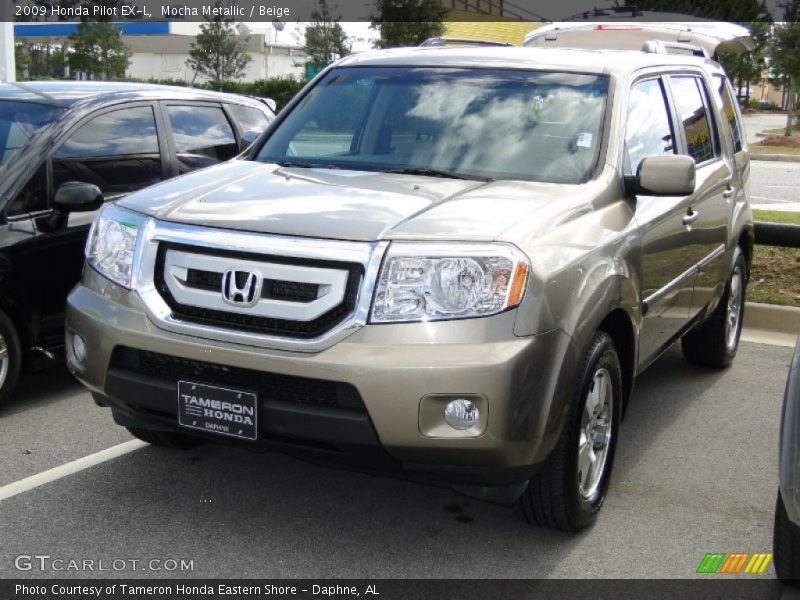 Mocha Metallic / Beige 2009 Honda Pilot EX-L