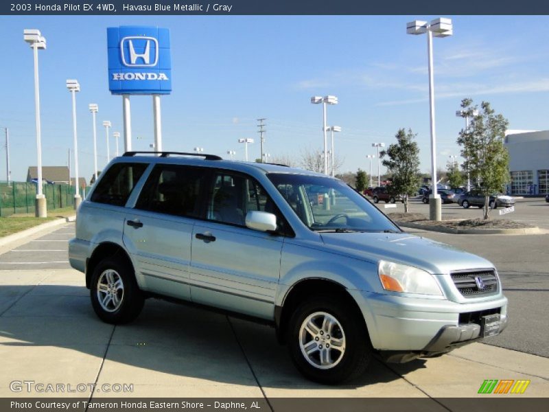 Havasu Blue Metallic / Gray 2003 Honda Pilot EX 4WD