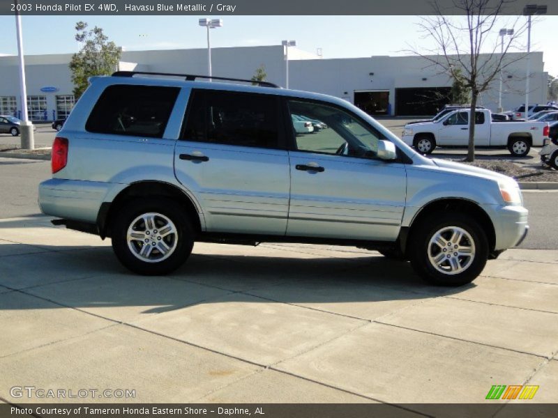 Havasu Blue Metallic / Gray 2003 Honda Pilot EX 4WD