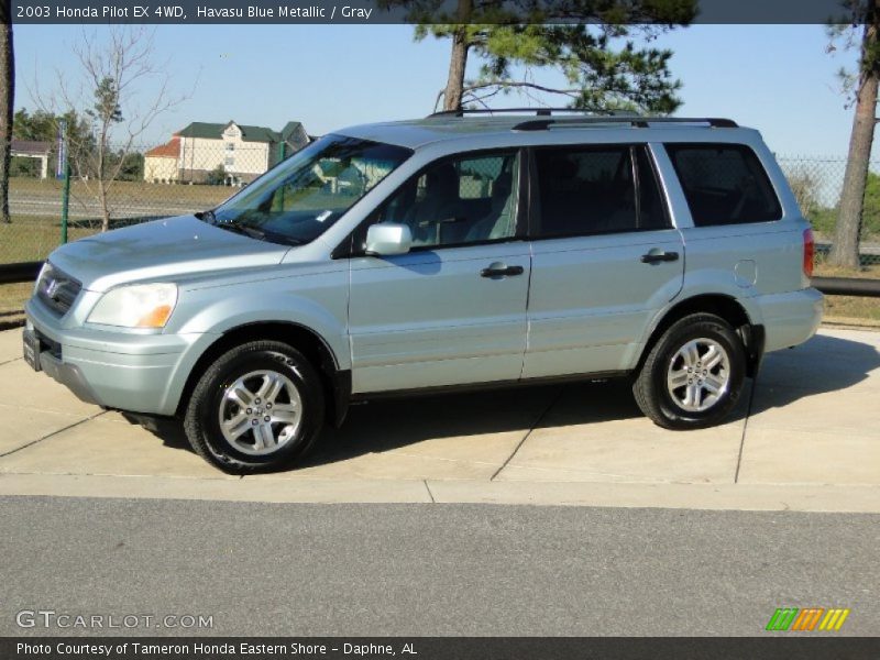 Havasu Blue Metallic / Gray 2003 Honda Pilot EX 4WD