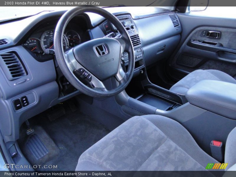 Havasu Blue Metallic / Gray 2003 Honda Pilot EX 4WD