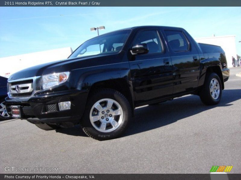 Crystal Black Pearl / Gray 2011 Honda Ridgeline RTS