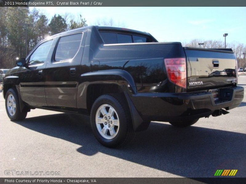 Crystal Black Pearl / Gray 2011 Honda Ridgeline RTS