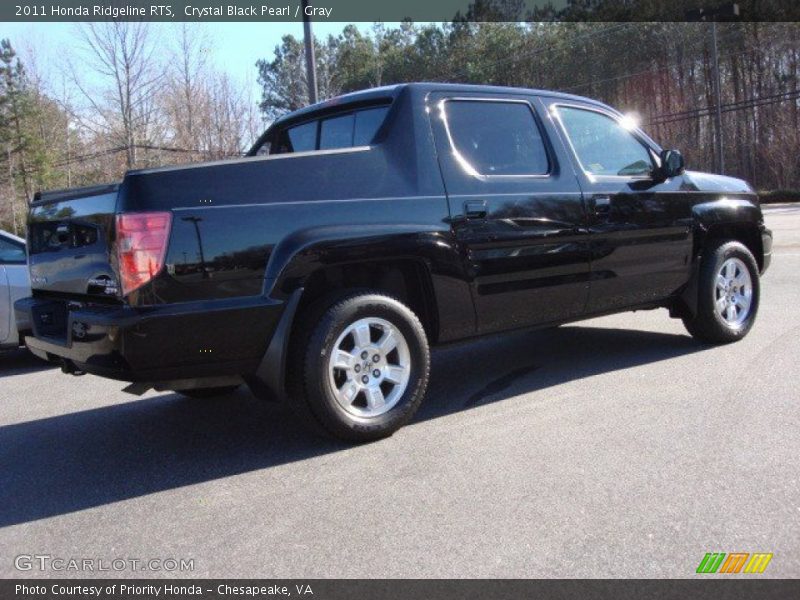 Crystal Black Pearl / Gray 2011 Honda Ridgeline RTS