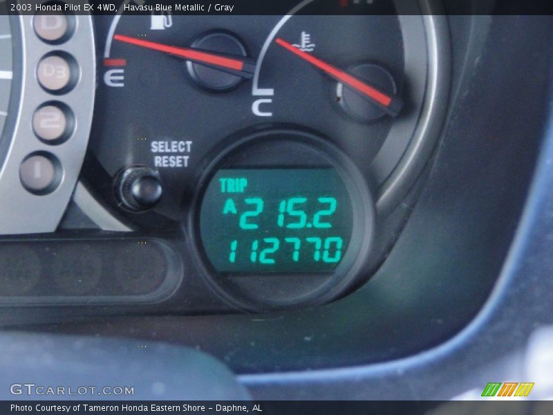 Havasu Blue Metallic / Gray 2003 Honda Pilot EX 4WD