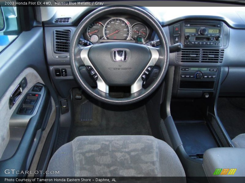 Havasu Blue Metallic / Gray 2003 Honda Pilot EX 4WD