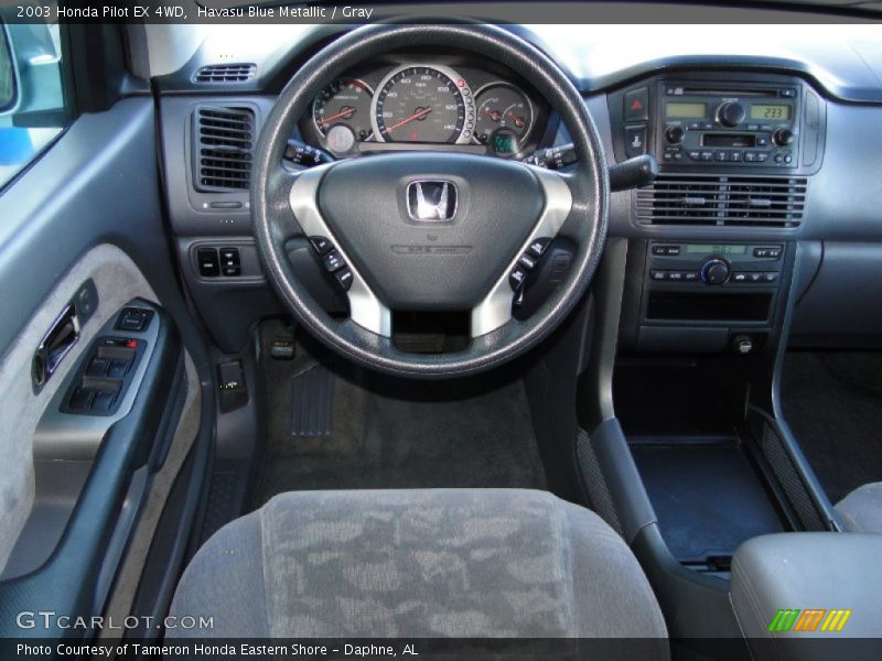 Havasu Blue Metallic / Gray 2003 Honda Pilot EX 4WD