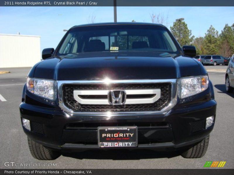 Crystal Black Pearl / Gray 2011 Honda Ridgeline RTS