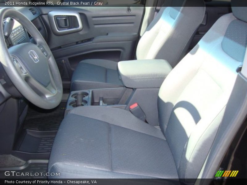 Crystal Black Pearl / Gray 2011 Honda Ridgeline RTS
