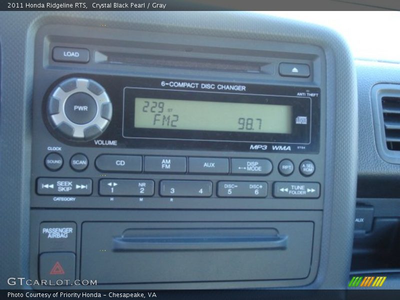Audio System of 2011 Ridgeline RTS