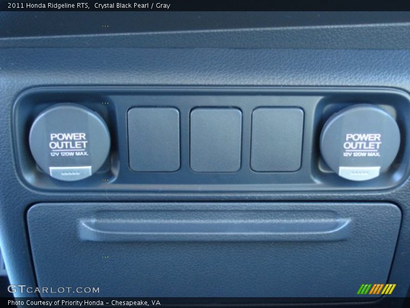Crystal Black Pearl / Gray 2011 Honda Ridgeline RTS
