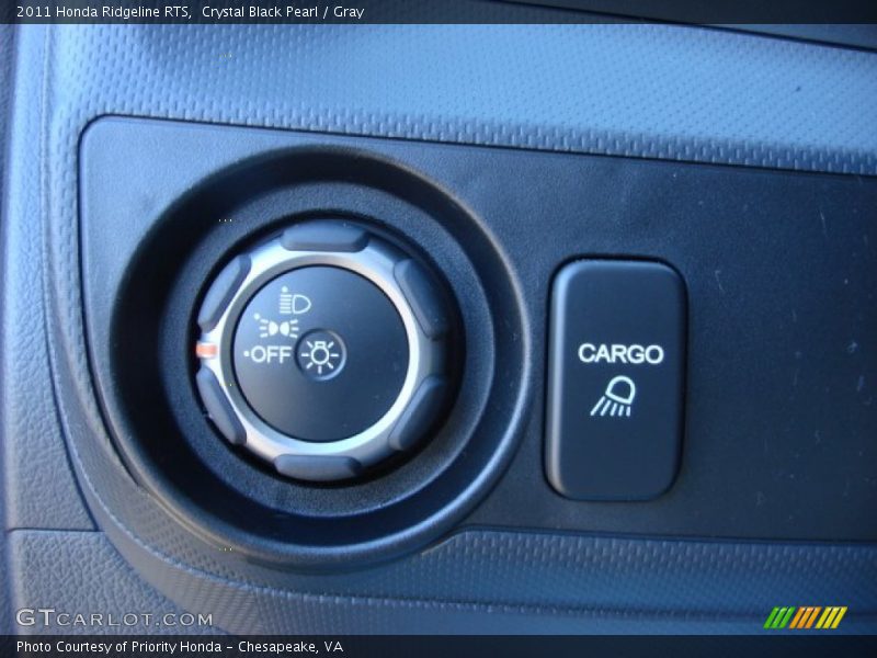Crystal Black Pearl / Gray 2011 Honda Ridgeline RTS