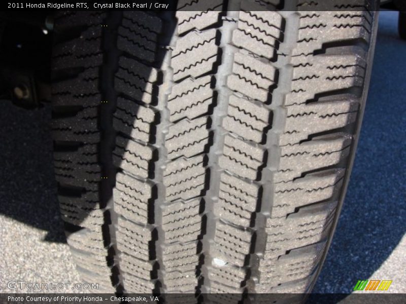 Crystal Black Pearl / Gray 2011 Honda Ridgeline RTS
