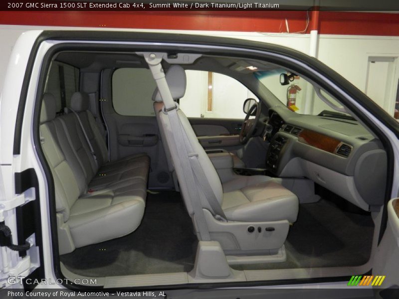 Summit White / Dark Titanium/Light Titanium 2007 GMC Sierra 1500 SLT Extended Cab 4x4