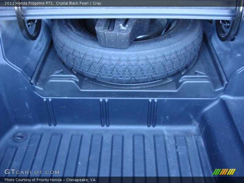 Crystal Black Pearl / Gray 2011 Honda Ridgeline RTS