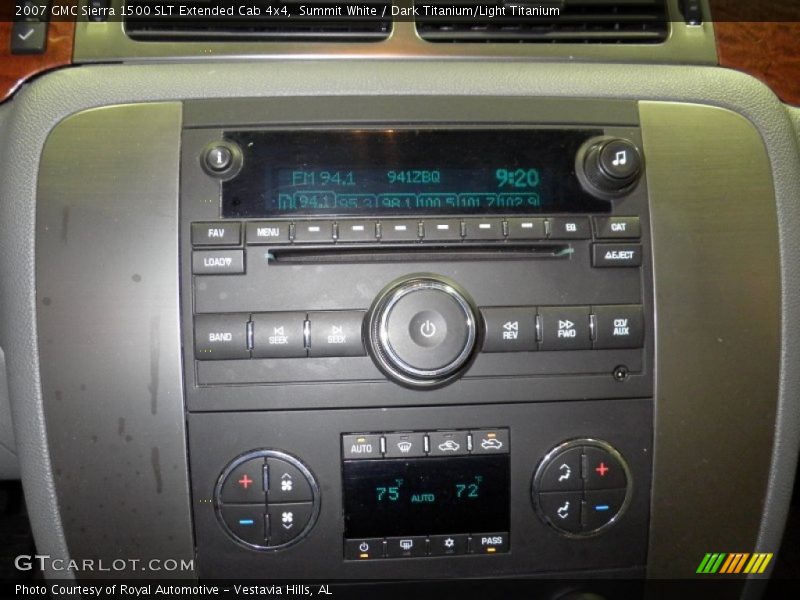 Summit White / Dark Titanium/Light Titanium 2007 GMC Sierra 1500 SLT Extended Cab 4x4