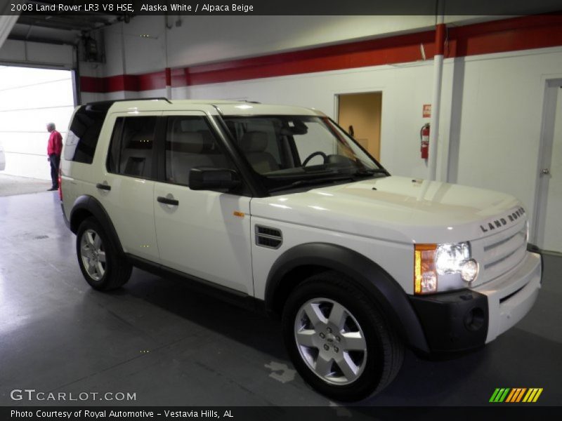 Alaska White / Alpaca Beige 2008 Land Rover LR3 V8 HSE