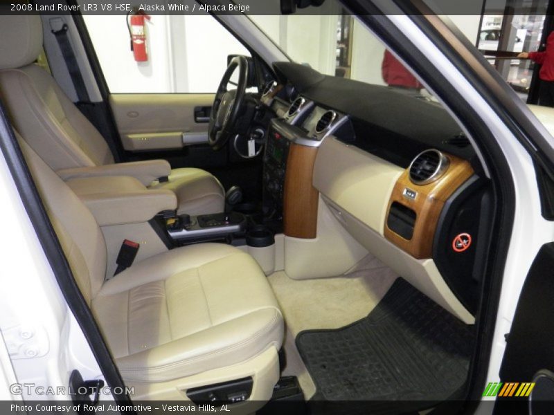 Alaska White / Alpaca Beige 2008 Land Rover LR3 V8 HSE