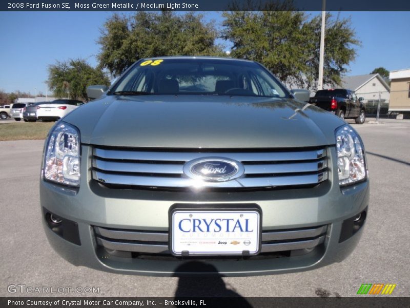 Moss Green Metallic / Medium Light Stone 2008 Ford Fusion SE