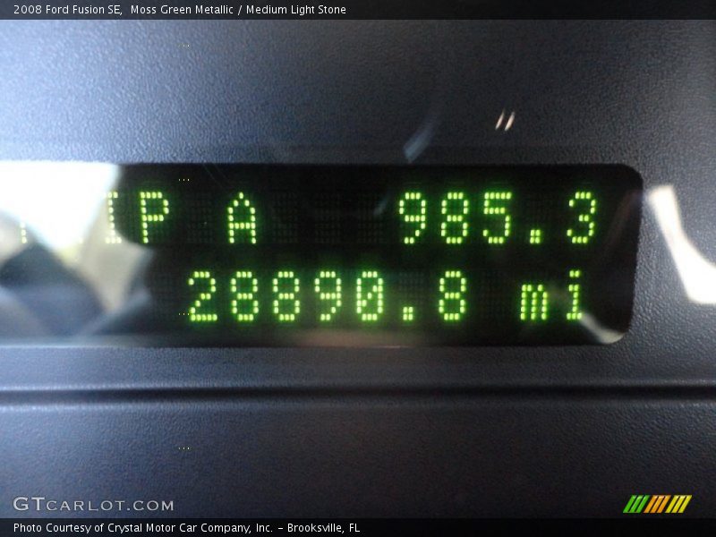 Moss Green Metallic / Medium Light Stone 2008 Ford Fusion SE