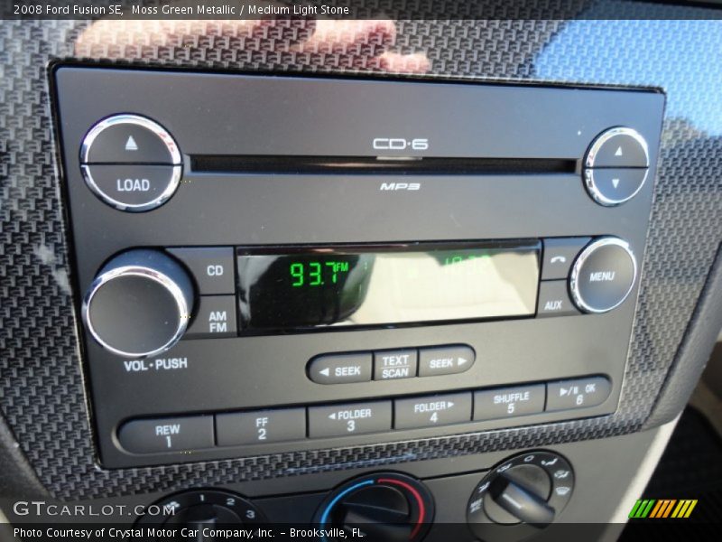 Moss Green Metallic / Medium Light Stone 2008 Ford Fusion SE