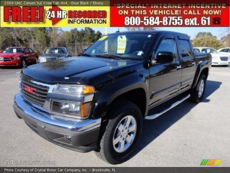 Onyx Black / Ebony 2009 GMC Canyon SLE Crew Cab 4x4