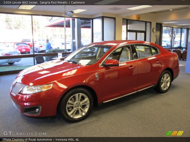 Sangria Red Metallic / Cashmere 2009 Lincoln MKS Sedan