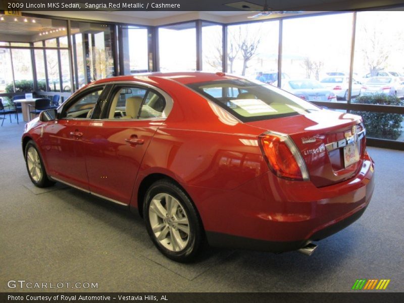 Sangria Red Metallic / Cashmere 2009 Lincoln MKS Sedan