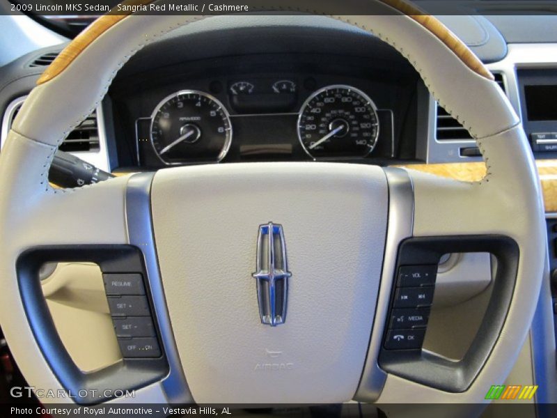 Sangria Red Metallic / Cashmere 2009 Lincoln MKS Sedan