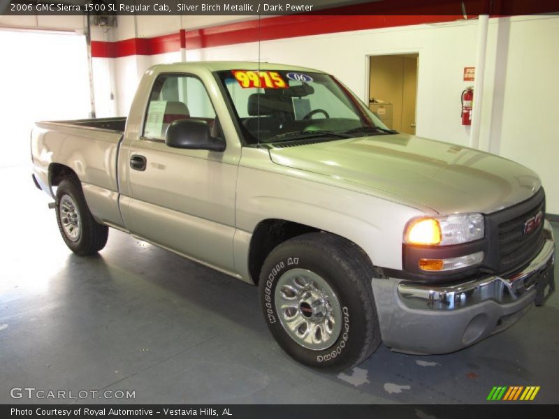 Silver Birch Metallic / Dark Pewter 2006 GMC Sierra 1500 SL Regular Cab