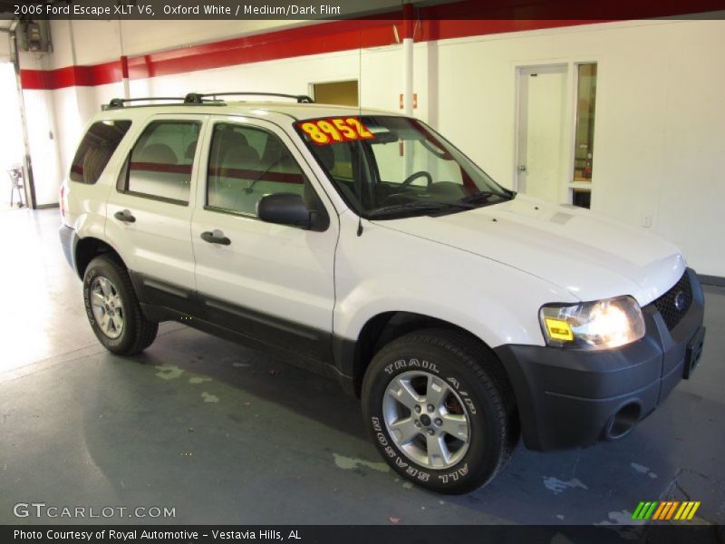 Oxford White / Medium/Dark Flint 2006 Ford Escape XLT V6