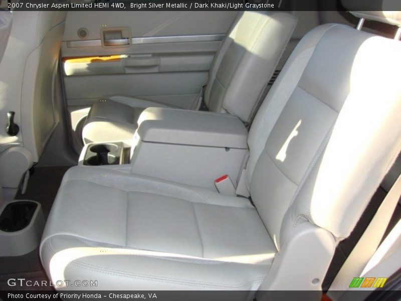 Bright Silver Metallic / Dark Khaki/Light Graystone 2007 Chrysler Aspen Limited HEMI 4WD