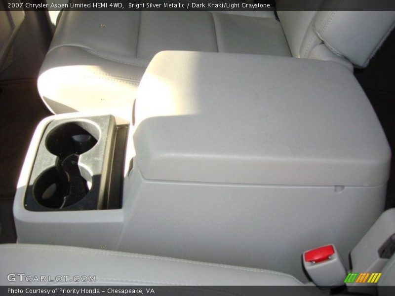 Bright Silver Metallic / Dark Khaki/Light Graystone 2007 Chrysler Aspen Limited HEMI 4WD