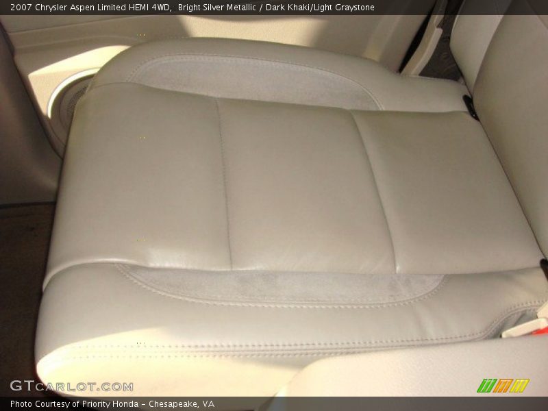 Bright Silver Metallic / Dark Khaki/Light Graystone 2007 Chrysler Aspen Limited HEMI 4WD