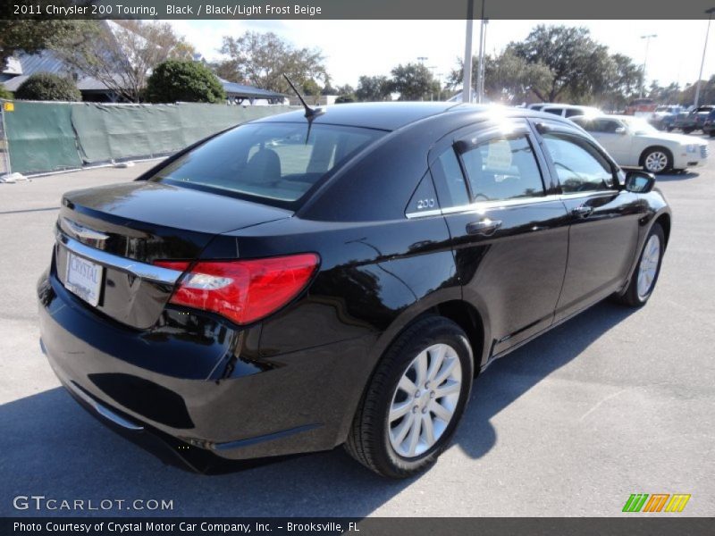 Black / Black/Light Frost Beige 2011 Chrysler 200 Touring